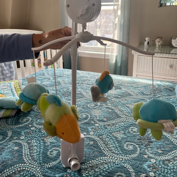 Gender Neutral Mobile, Crib Comforter, and Pictures - Picture 2 of 10